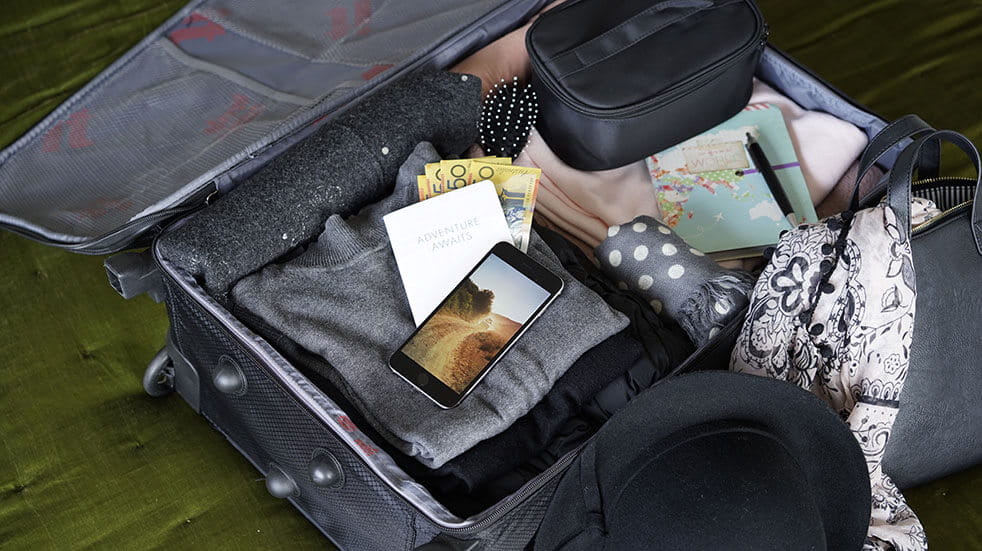 Be smart when packing for a long trip 